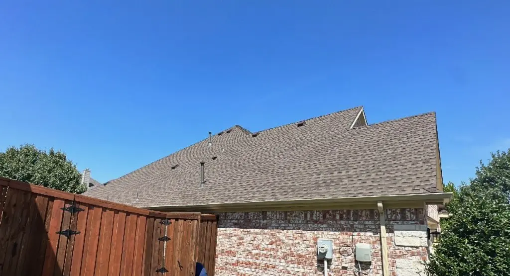 Completed roof replacement project in Newton